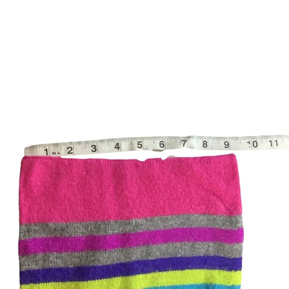 Xhilaration Women's Striped Multicolor Long Scarf Knitted Winter Accessory - Picture 9 of 10